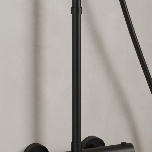 Удлинитель штанги для душевой системы Milardo Ideal Spa круглый, черный матовый (ILS30BRM38)