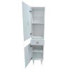 Шкаф-колонна COMFORTY "Монако-40" левая белый глянец