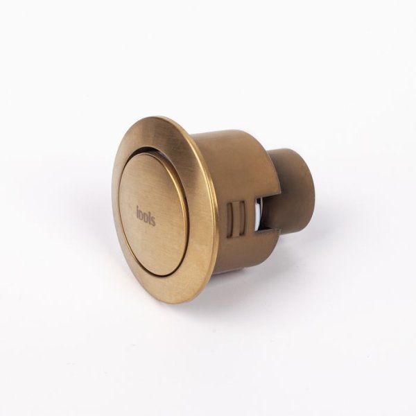 Кнопка слива для арматуры, 1-ур, 38 мм, бронза, IDDIS, 92038BR1AR