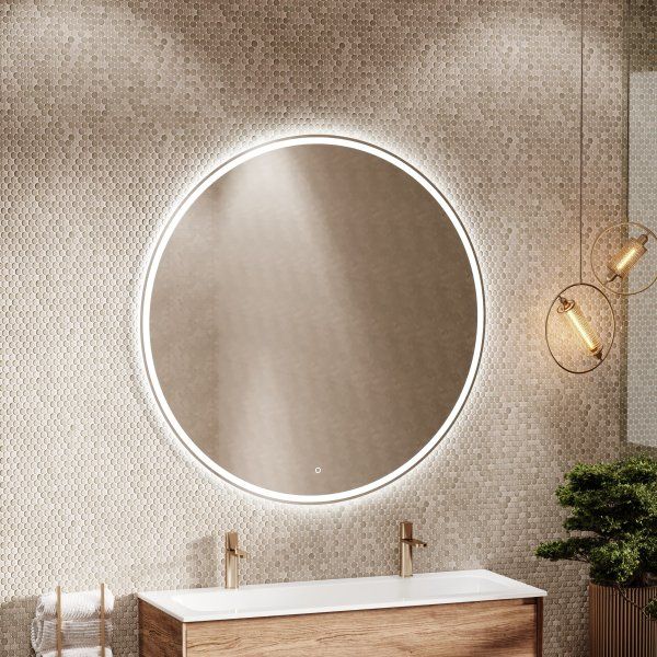 Зеркало для ванной комнаты SANCOS Bella D1200 c подсветкой,  BE1200