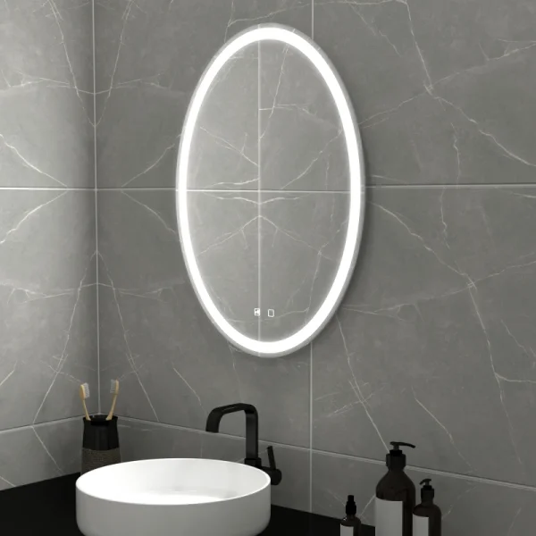 Зеркало MIXLINE "Италия - VOICE" 570*770 (ШВ) сенсорный выключатель, управление голосом, подогрев (555672)