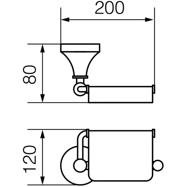 Держатель туалетной бумаги Veragio Gialetta Cromo VR.GIL-6481.CR
