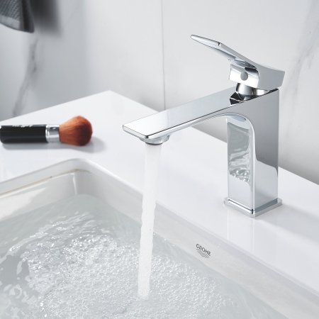 Смеситель для раковины однорычажный с гайкой Shevanik S6101, Хром