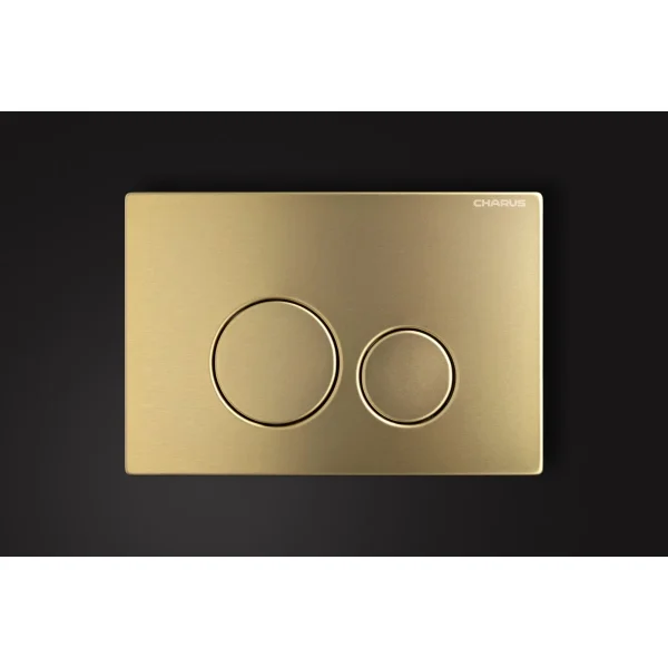 Кнопка смыва Charus Robusto FP.330.BTG.05для инсталляции, темное золото матовый