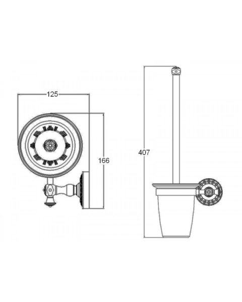 Ершик подвесной Bronze de Luxe WINDSOR (K25010)