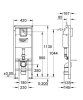 Система инсталляции Grohe Rapid SL 38675001 для унитазов