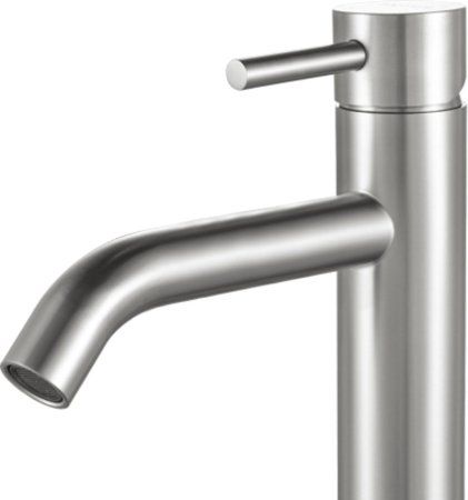 Смеситель Aquanet Steel AF210-11S для раковины, сталь