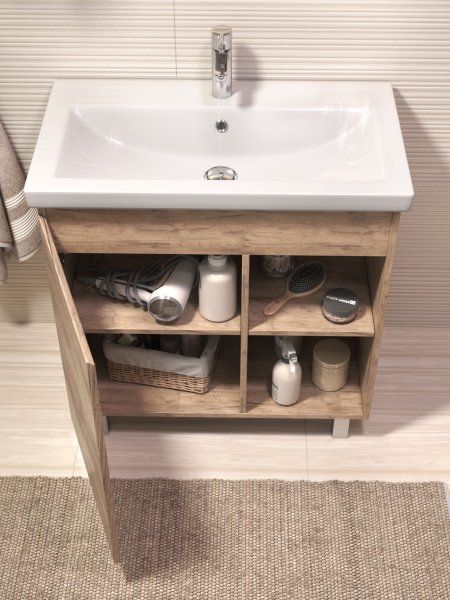 Тумба под раковину VIGO Milos 800-1-0 (Como) дуб золотой, поставляется в разобранном виде (318 дуб золотой)