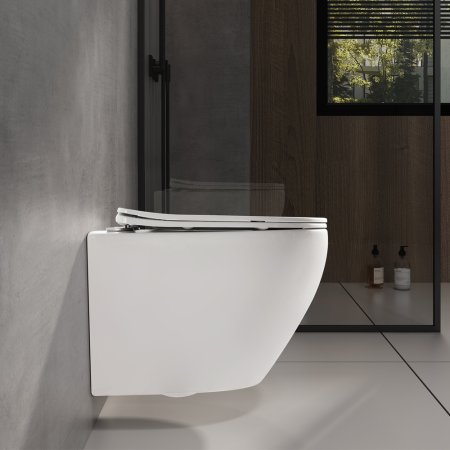 Унитаз подвесной WesnaArt NOVA 204-NOV03, белый