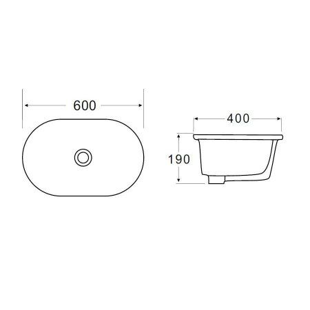 Раковина BelBagno BB1004 60 белая