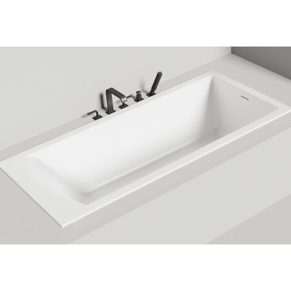 Ванна Salini Cascata Kit 104523M 180х80 материал S-Stone, белый матовый