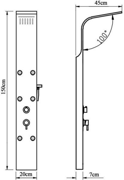 Душевая панель Aquanet Galaxy White 00209999 белый
