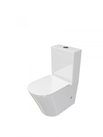 Унитаз напольный Teymi Solli безободковый, сиденье микролифт T40204