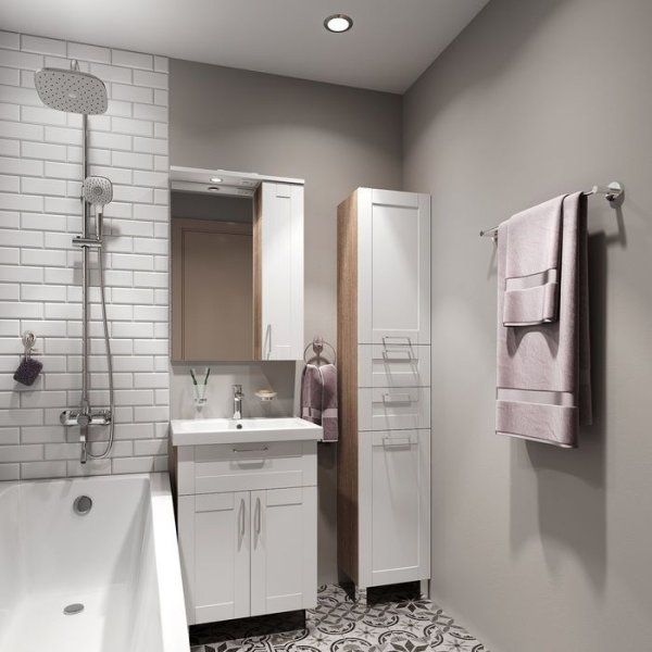 Тумба с раковиной IDDIS New Sena NSQFE6KD0WGE2iJA95YIK белый/бежевый