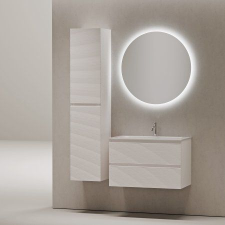 Тумба подвесная SANCOS Folk 790х445х500, c двумя ящиками оснащенными доводчиками, Bianco, FL80W