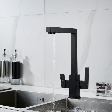 Смеситель для кухни Shevanik S1JR48QLH, Черный