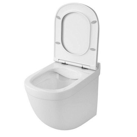 Унитаз подвесной Teymi Iva безободковый, сиденье микролифт T40601