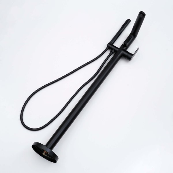 Смеситель для ванны напольный Aquatek AQ1845MB НИКА, матовый черный