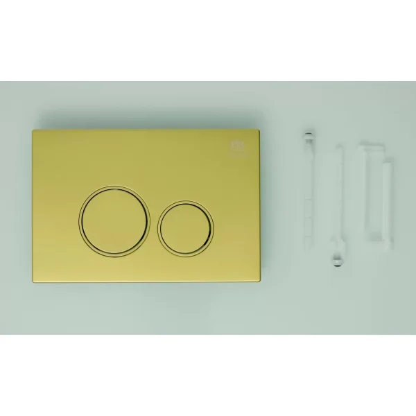 Кнопка смыва для инсталляции Ganzer GZ2751-D(S) механическая цвет матовое золото