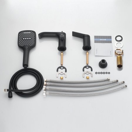 Смеситель для ванны однорычажный  Shevanik S4112H, Черный