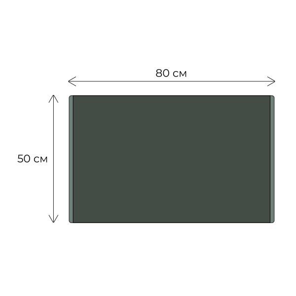 Коврик для ванной 1-ый Fixsen MUSK, серый, 50х80см (FX-8010K)