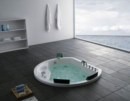 Акриловая ванна Gemy G9053 O с гидромассажем