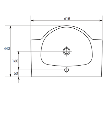 Раковина Cersanit Nati UM-NAT60/1 60