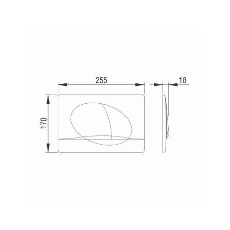 Кнопка смыва Pestan Play 40006358 хром
