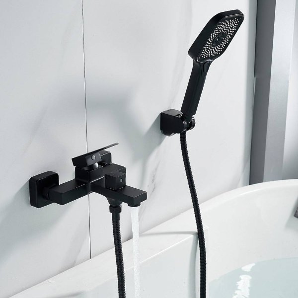 Смеситель для ванны однорычажный  Shevanik S9602H, Черный