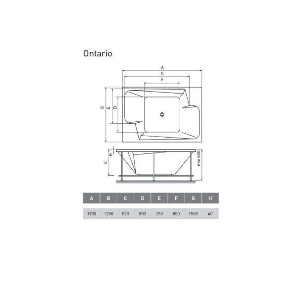 Акриловая ванна Vayer Ontario Гл000006815 190x125