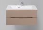 Мебель для ванной BelBagno Marino MARINO-900-2C-SO-CL-P + BB900/450-LV-MR-AST 90 capucino lucido