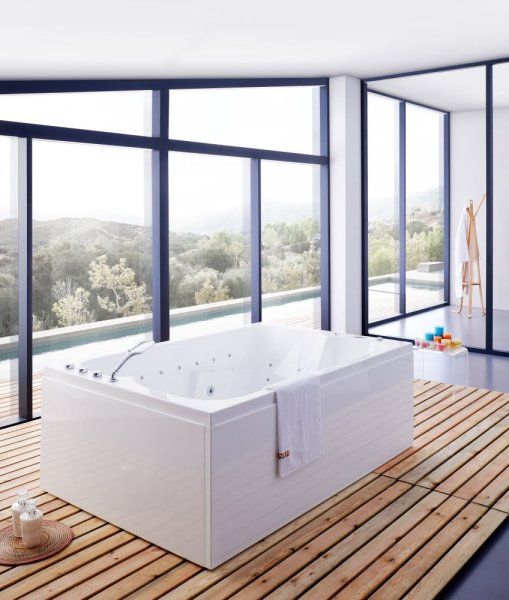 Ванна акриловая SSWW A1905 180х120 с гидромассажем, белый глянцевый