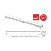 Решетка AlcaPlast GL1204-550 стекло черное