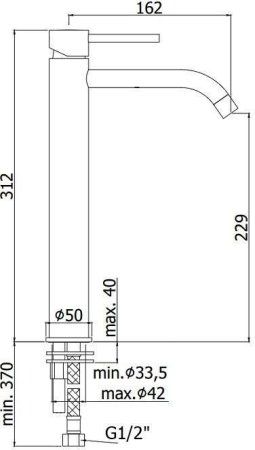 Смеситель Paffoni Light LIG081CR для раковины, хром