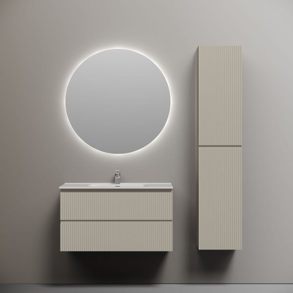 Тумба подвесная SANCOS Snob R 890х445х500, c двумя ящиками оснащенными доводчиками, Beige Soft , SNR90CE