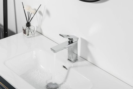 Смеситель для раковины однорычажный  Gappo G1018-1, хром