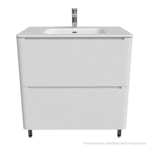 Тумба напольная, белая, 80 см, Edifice, IDDIS, EDI80WFi95. Подходит ум. 0108000i28