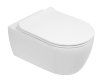 Унитаз подвесной SSWW CT2039V с тонкой крышкой, белый глянцевый