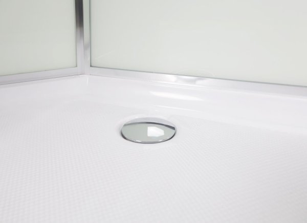 Душевая кабина Niagara Ultra 90x90x220 стекло прозрачное с матовой полосой/профиль хром