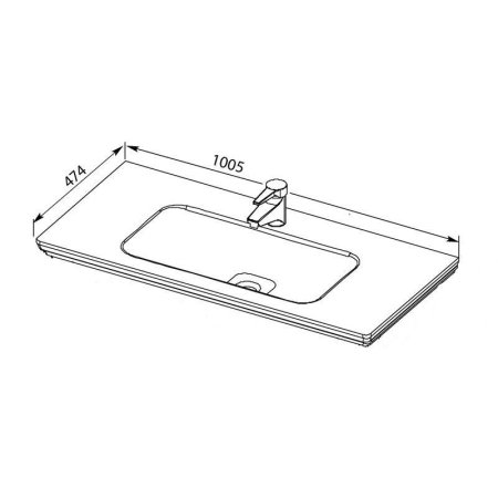 Мебельная раковина Opadiris Эйфория 641235 100 белый