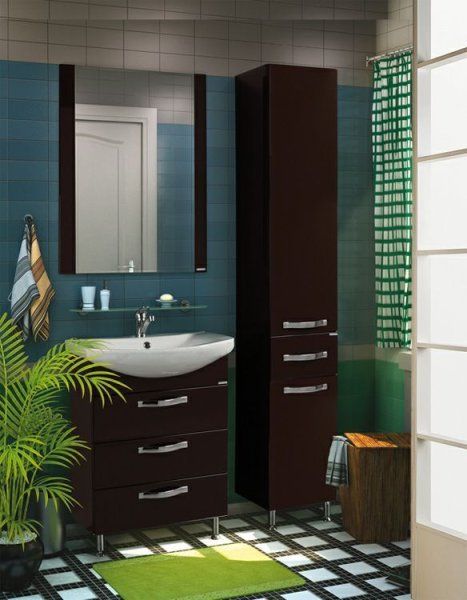 Зеркало Aquaton Ария 1A133702AA430 65 темно-коричневый