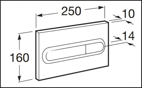 Инсталляция для подвесного унитаза Roca Duplo One WC 890070020 с кнопкой смыва Roca Duplo One PL-1 890195000 Белый