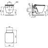 Комплект Ideal Standard Strada II E387001 подвесной унитаз + инсталляция + крышка-сиденье