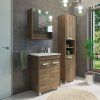 Тумба-умывальник COMFORTY "Марио-60" дуб темный с раковиной "Quadro 60"