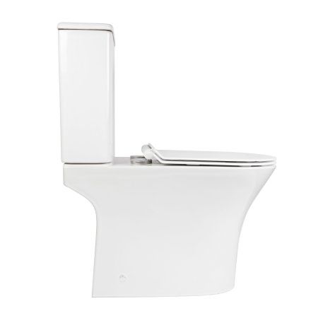 Унитаз напольный безободковый белый с сиденьем микролифт BOND F06-00