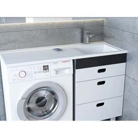 Умывальник Andrea Cosmos 120 правая с комплектом кронштейнов (1200*480)