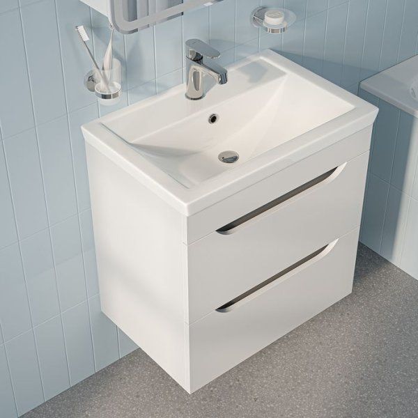 Тумба с умывальником, подвесная, 60 см, белый, Sky, IDDIS, SKY60W0i95K подходит умыв. 4076000i28