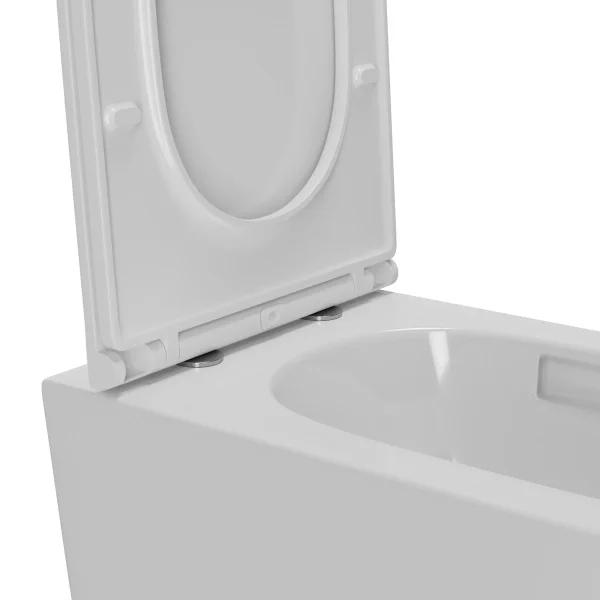 Унитаз подвесной Point Меркурий PN41831 безободковый, торнадо, с сиденьем микролифт, белый