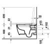 Чаша для унитаза подвесного Duravit Starck f Plus 2510092000