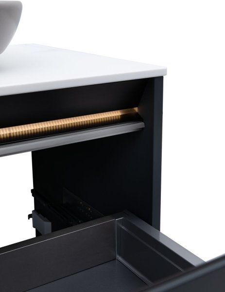 Тумба под раковину Allen Brau Activity 80 1.34004.AM антрацит матовый/черный браш